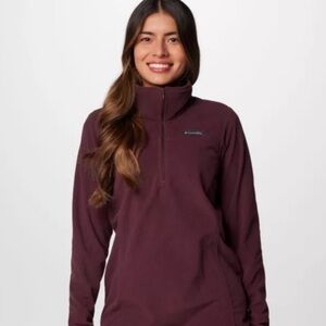 Columbia Women's Deep Purple Half-Zip Sweatshirt